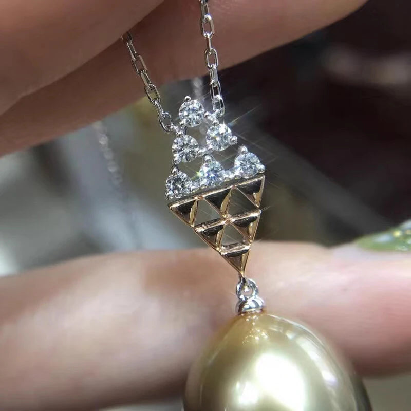 925 Silver Pendant Setting for Crystals Agate Pearls