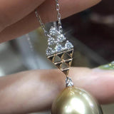 925 Silver Pendant Setting for Crystals Agate Pearls