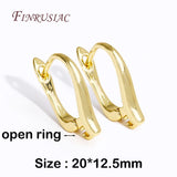 DIY 18K Plated Earwires Fasteners Earring Hooks Clasps Shvenzy Supplies