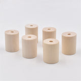 Wood Beads Barrel Spacer Unfinished Natural Wooden Crafts for Jewelry Making