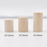 Wood Beads Barrel Spacer Unfinished Natural Wooden Crafts for Jewelry Making