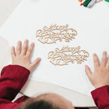 Xmas Themed DIY Wood Chip Painting Ornament