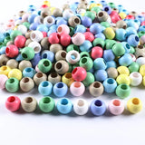 20mm Wooden Beads Big Hole Macaron for Jewelry Making