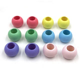 20mm Wooden Beads Big Hole Macaron for Jewelry Making