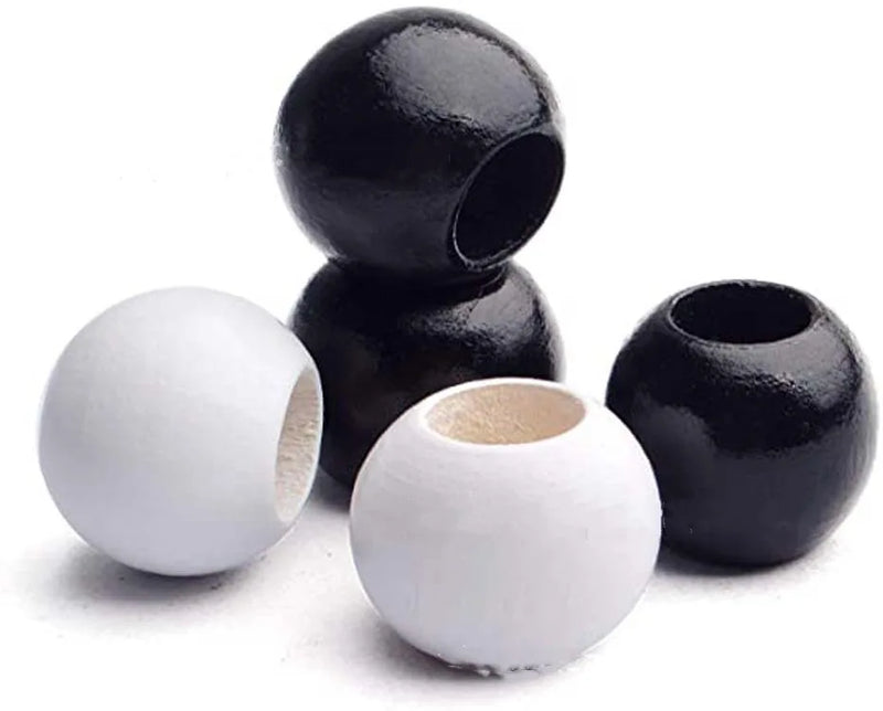20mm Wooden Beads Big Hole Macaron for Jewelry Making