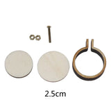 DIY Wooden Cross Stitch Hoop Mini Ring Embroidery Circle Sewing Kit Frame