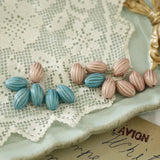 Spain Pattern Oval Beads Two Colors DIY Accessories