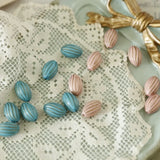 Spain Pattern Oval Beads Two Colors DIY Accessories
