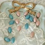 Spain Pattern Oval Beads Two Colors DIY Accessories