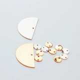 DIY Green Copper Fittings Earrings Jewelry Materials