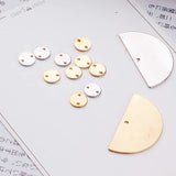 DIY Green Copper Fittings Earrings Jewelry Materials