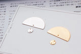 DIY Green Copper Fittings Earrings Jewelry Materials