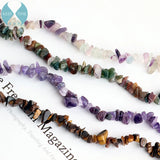 Natural Stone Jewelry Set: Bracelet, Necklace, Pendant, Earrings - Retro Style