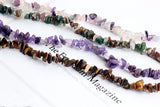 Natural Stone Jewelry Set: Bracelet, Necklace, Pendant, Earrings - Retro Style