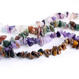 Natural Stone Jewelry Set: Bracelet, Necklace, Pendant, Earrings - Retro Style
