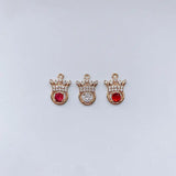 DIY Japanese Copper Zircon Crown Pendant Set
