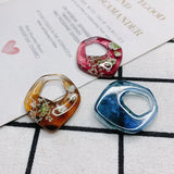 DIY Japanese Dried Flower Drop Earrings Retro Mori Earrings Materials
