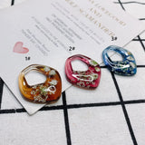 DIY Japanese Dried Flower Drop Earrings Retro Mori Earrings Materials