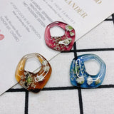 DIY Japanese Dried Flower Drop Earrings Retro Mori Earrings Materials