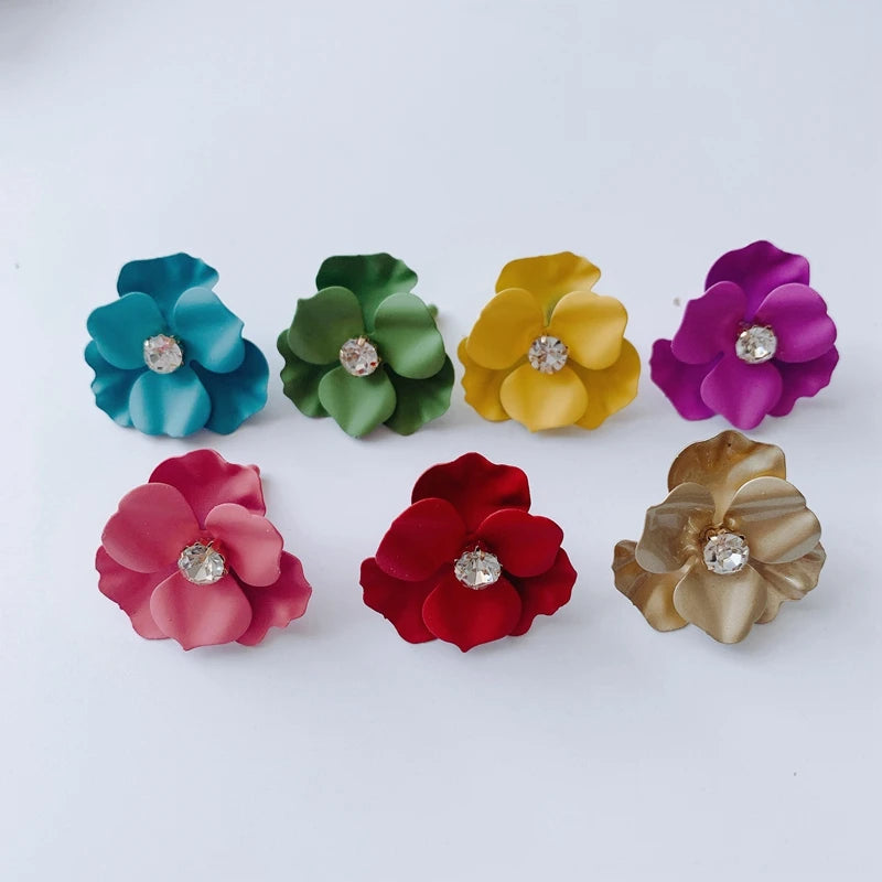 Fresh Flower Earrings Pendant DIY Accessories for Girls