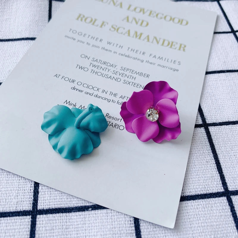Fresh Flower Earrings Pendant DIY Accessories for Girls