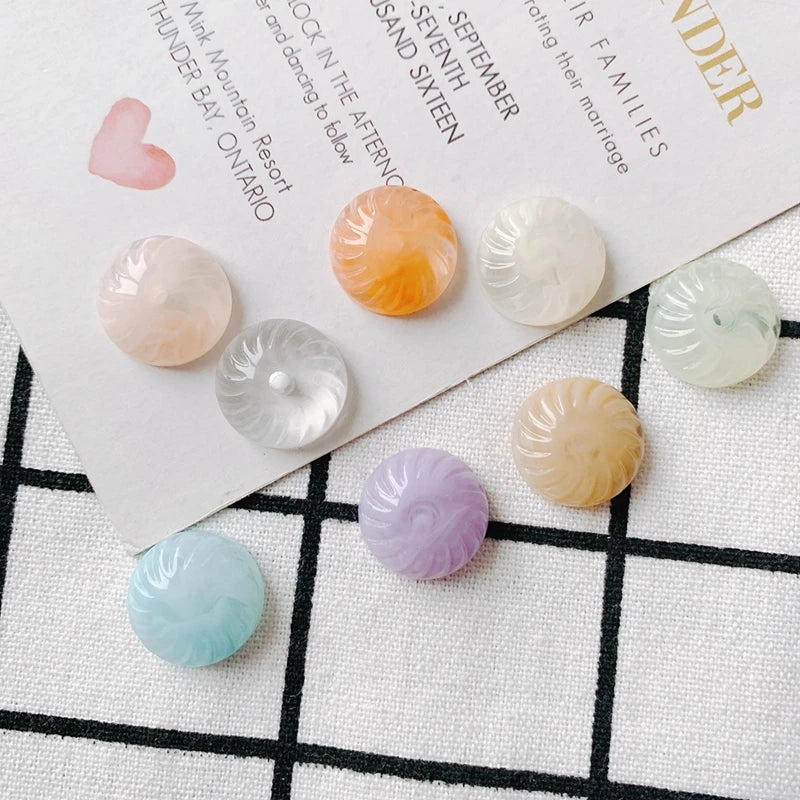 DIY Candy-Colored Spiral Beads Earrings Material