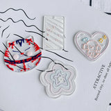 Acrylic Resin Cat Flower Patch Pendant