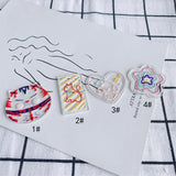 Acrylic Resin Cat Flower Patch Pendant
