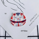Acrylic Resin Cat Flower Patch Pendant