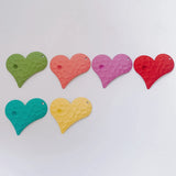 DIY Iron Paint Love Earrings Accessories