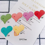 DIY Iron Paint Love Earrings Accessories