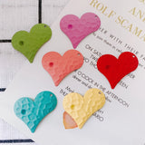 DIY Iron Paint Love Earrings Accessories