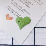 DIY Iron Paint Love Earrings Accessories