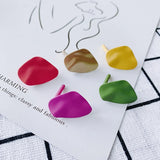 Irregular Water Ripple Matte Earrings