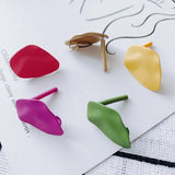 Irregular Water Ripple Matte Earrings