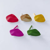 Irregular Water Ripple Matte Earrings