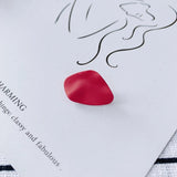 Irregular Water Ripple Matte Earrings