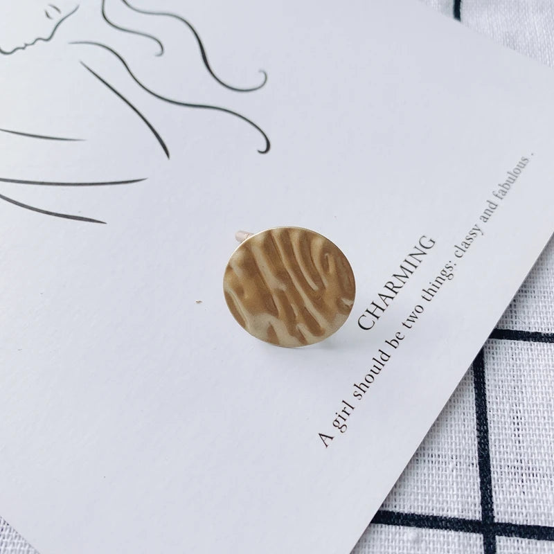 DIY Iron Spray-Painted Wafer Tree Text Earrings