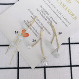 Alloy Beads Earrings DIY Accessories Long Earrings