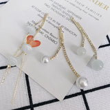 Alloy Beads Earrings DIY Accessories Long Earrings