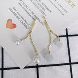 Alloy Beads Earrings DIY Accessories Long Earrings