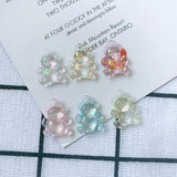DIY Acrylic Resin Bear Earrings Necklace Kit