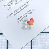 DIY Acrylic Resin Bear Earrings Necklace Kit