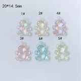 DIY Acrylic Resin Bear Earrings Necklace Kit