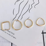 Alloy Plating Jewelry Accessories Geometric Round Square Peach Heart Pendant