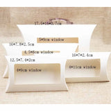 10pcs DIY Blank Paper Box with Clear PVC Window - Kraft/White/Black