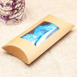 10pcs DIY Blank Paper Box with Clear PVC Window - Kraft/White/Black