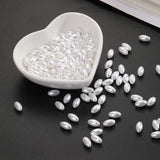 ABS Pearl Rice Grain Shape Loose Bead Jewelry Pendant