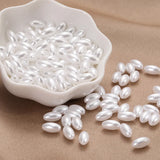 ABS Pearl Rice Grain Shape Loose Bead Jewelry Pendant