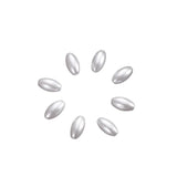 ABS Pearl Rice Grain Shape Loose Bead Jewelry Pendant